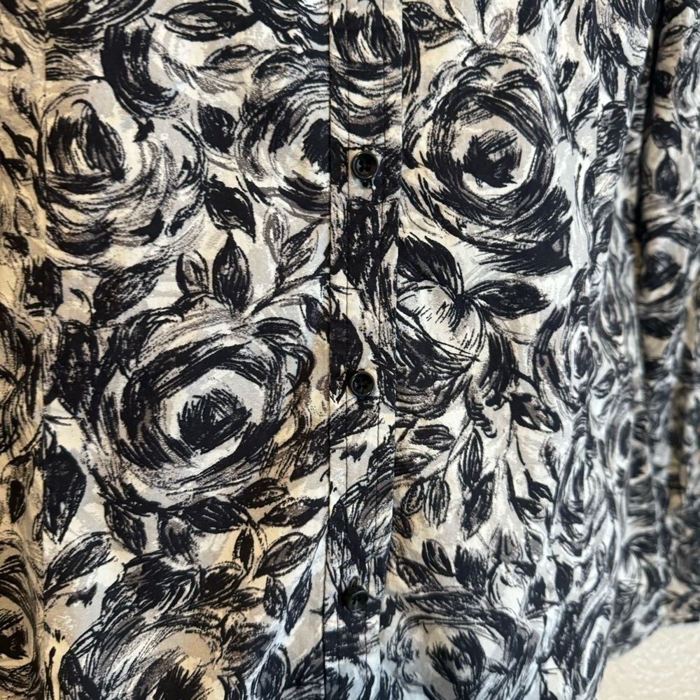 Talbots Floral Rose Button Up - Picture 9 of 9